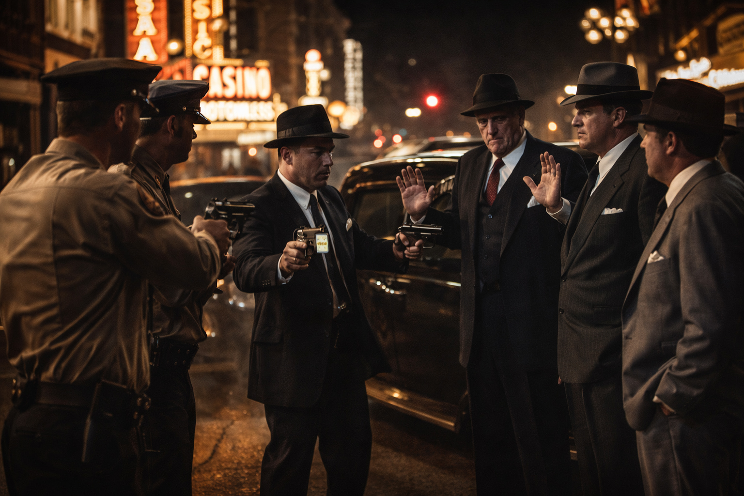 法執行と mob の対立